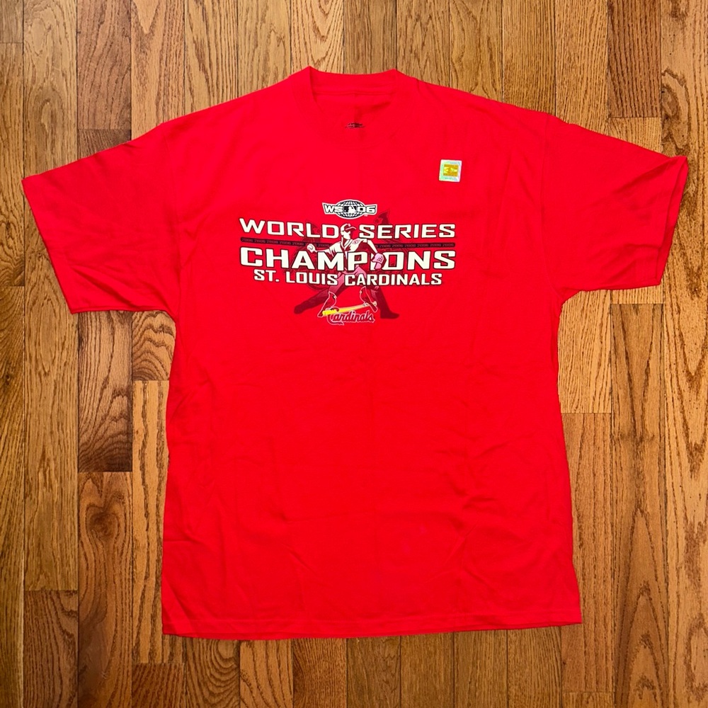 St Louis Cardinals 2006 World Series Champions T-Shirt Size 2XL NEW